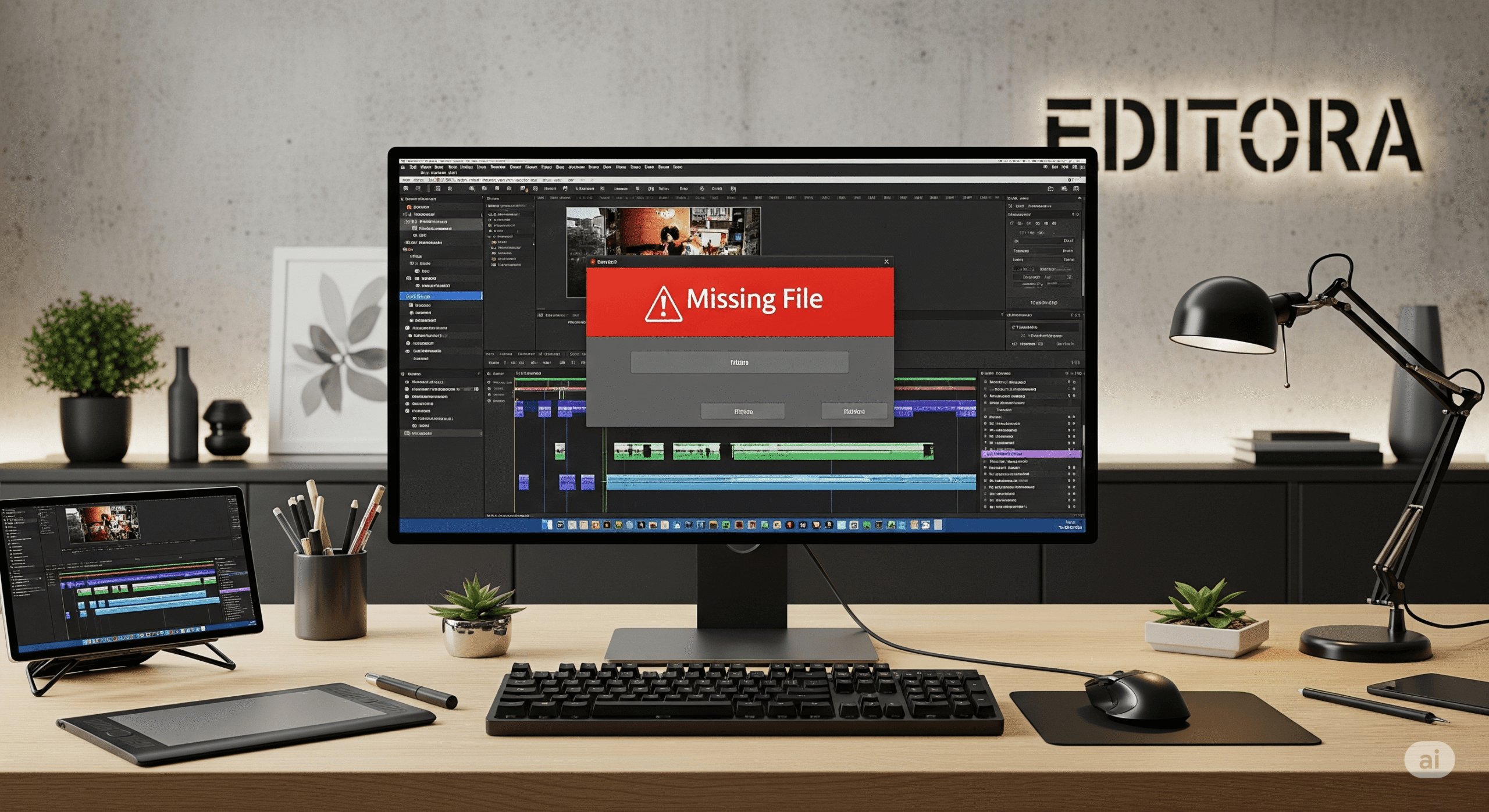 راهنمای حل مشکل میسینگ فایل missing files پروژه های افتر افکت